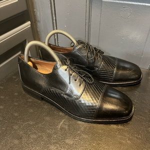 Bostonian Oxford Dress Shoes Men's US 8 M Cap Toe Black NEW